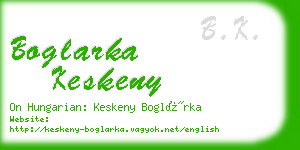 boglarka keskeny business card